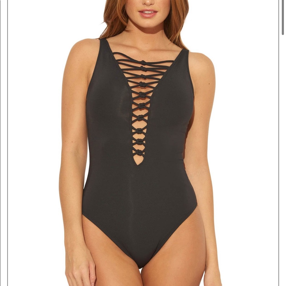 Bleu Rod Beattie Knotted Front One-Piece